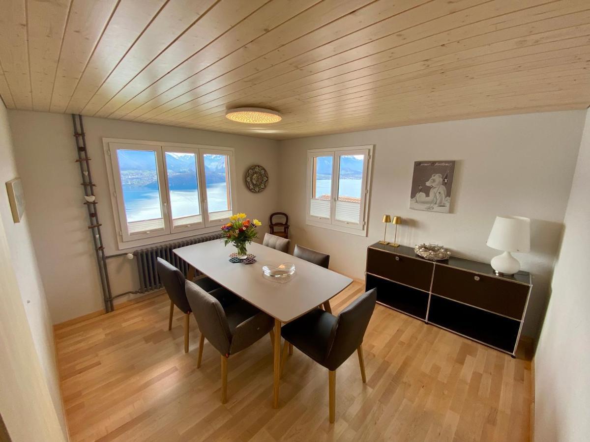 Chalet Egglen "Typical Swiss House, Best Views, Private Jacuzzi" ジーグリスヴィル エクステリア 写真