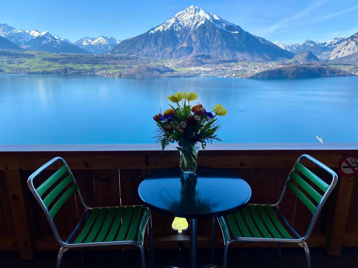 Chalet Egglen "Typical Swiss House, Best Views, Private Jacuzzi" ジーグリスヴィル エクステリア 写真