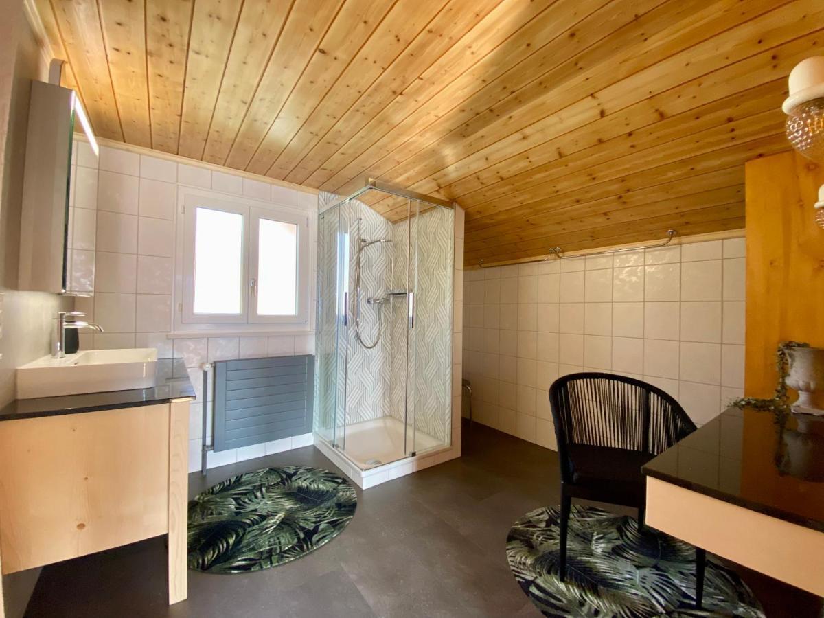 Chalet Egglen "Typical Swiss House, Best Views, Private Jacuzzi" ジーグリスヴィル エクステリア 写真